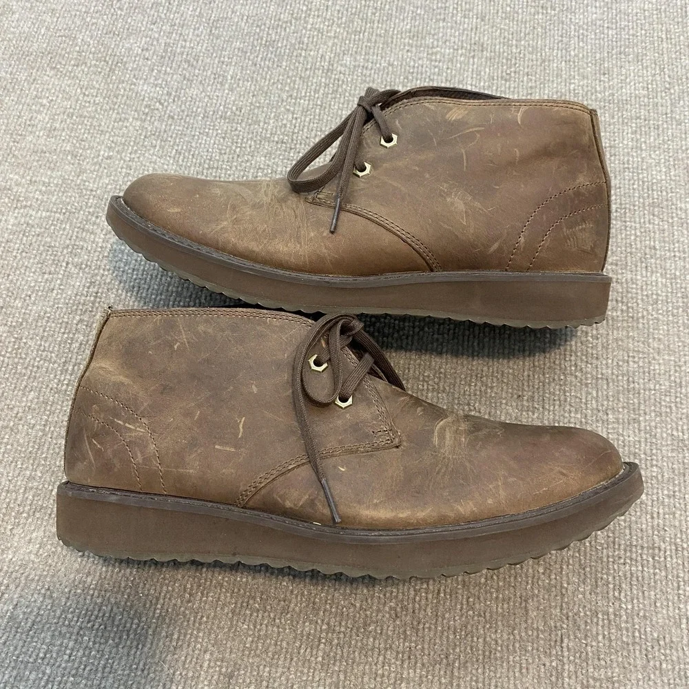 L.L. Bean Boots Mens Size 10 Brown Leather Chukka Ankle Casual Comfort 511447